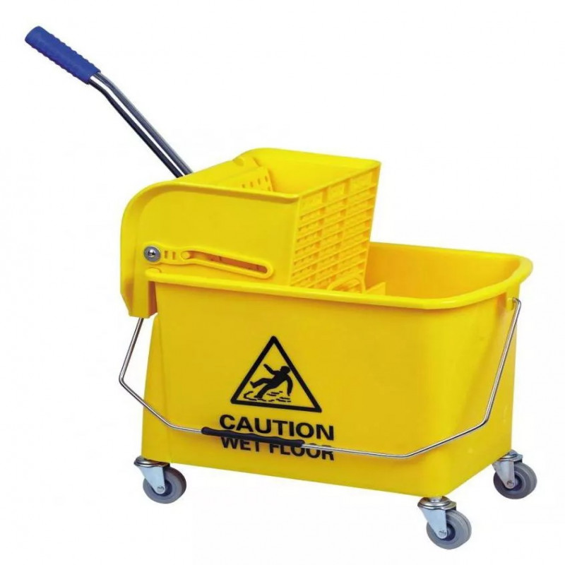 عربة نظافة اصفر -20لتر