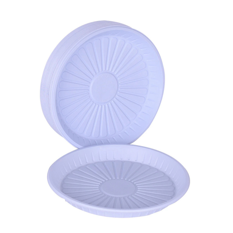 صحون بلاستيك سادة المنيف رقم18/*20