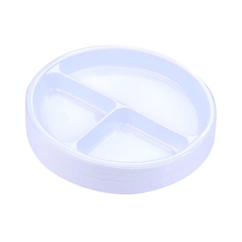 صحون بلاستيك دائري مقسم بلاسكو رقم26*50ح